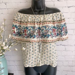 ⭐️A’ltard State Off The Shoulder Hippie Boho Shirt Top Floral